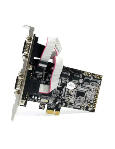 StarTech.com Tarjeta Adaptadora PCI Express PCIe de 4 Puertos Serie RS232 UART 16550 Serial DB9
