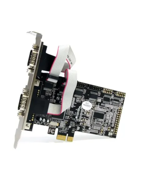 StarTech.com Tarjeta Adaptadora PCI Express PCIe de 4 Puertos Serie RS232 UART 16550 Serial DB9