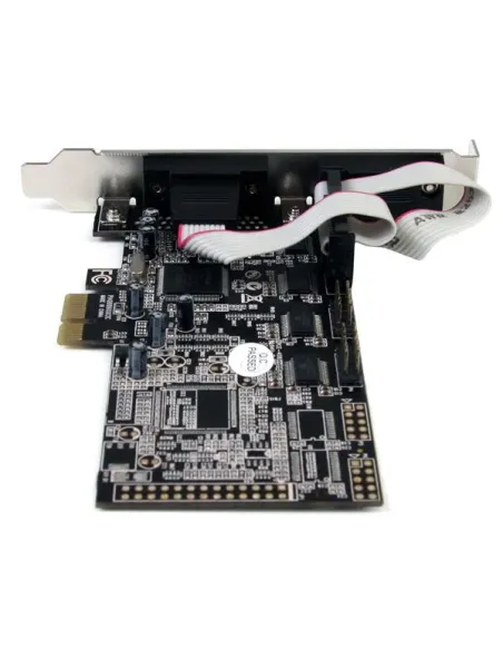 StarTech.com Tarjeta Adaptadora PCI Express PCIe de 4 Puertos Serie RS232 UART 16550 Serial DB9