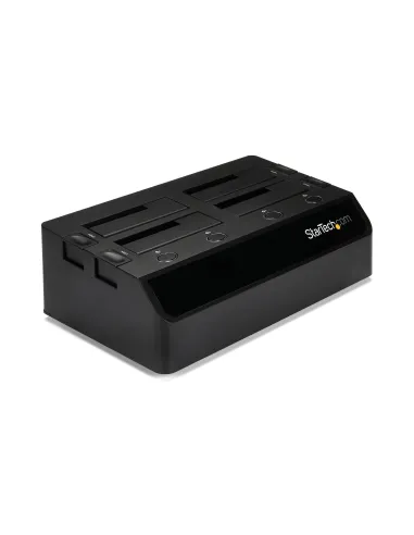 StarTech.com Base de Acoplamiento USB 3.0 de 4 Bahías SATA - Docking Station USB de Discos Duros o SSD SATA III de 2,5 3,5" -