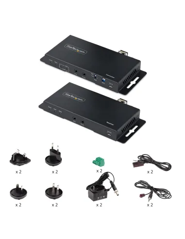 StarTech.com Juego Extensor de HDMI 4K por Fibra - 4K a 60Hz hasta 1km (Monomodo) o 330m (Multimodo) - Fibra Óptica LC - HDR -