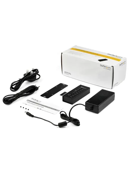 StarTech.com Estación de Carga USB de 7 Puertos Autónoma - 5x Puertos de 1A y 2x Puertos de 2A - Base de Carga USB