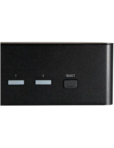 StarTech.com Switch Conmutador KVM de 2 Puertos HDMI 2.0 4K para 2 Monitores - Vídeo de 4K y 60Hz Ultra HD - HDR - Hub Ladrón