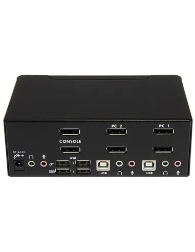 StarTech.com Switch Conmutador KVM de 2 Puertos DisplayPort - 4K 60Hz