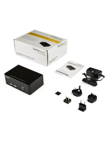 StarTech.com Switch Conmutador KVM de 2 Puertos DisplayPort - 4K 60Hz