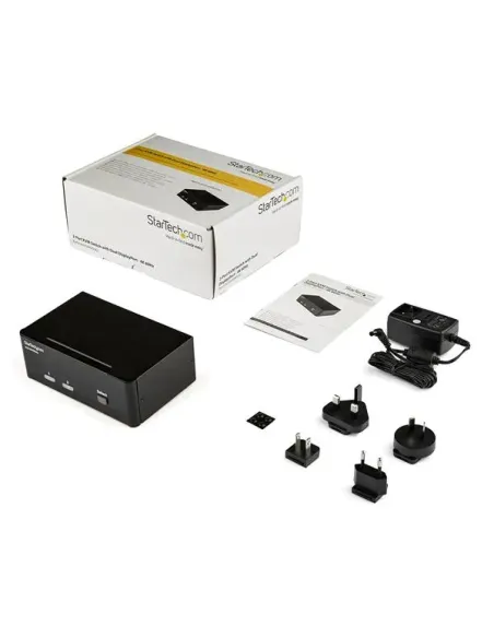 StarTech.com Switch Conmutador KVM de 2 Puertos DisplayPort - 4K 60Hz