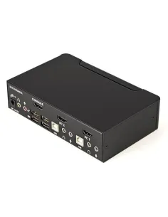 StarTech.com Conmutador Switch KVM 2 puertos HDMI con Hub Concentrador USB 2.0 Audio - 1920x1200 2