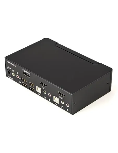 StarTech.com Conmutador Switch KVM 2 puertos HDMI con Hub Concentrador USB 2.0 Audio - 1920x1200