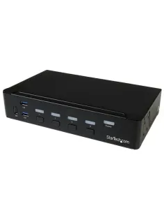 StarTech.com Switch Conmutador KVM de 4 Puertos DisplayPort 4K con USB 3.0