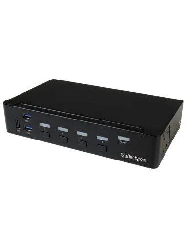 StarTech.com Switch Conmutador KVM de 4 Puertos DisplayPort 4K con USB 3.0