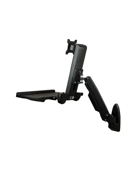 StarTech.com Estación de Trabajo de Pie y Sentado para Montaje en Pared - Para Un Monitor de hasta 24 Pulgadas - Escritorio