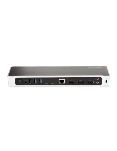 StarTech.com Dock USB-C para 3 Monitores 4K con 5 Puertos USB 3.2 5Gbps - HDMI y DisplayPort - Mac y Windows - Docking Station