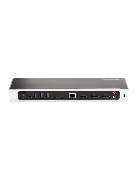 StarTech.com Dock USB-C para 3 Monitores 4K con 5 Puertos USB 3.2 5Gbps - HDMI y DisplayPort - Mac y Windows - Docking Station