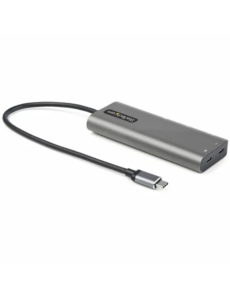 StarTech.com Adaptador Multipuertos USB-C - Docking Station USB Tipo C a HDMI o Mini DisplayPort 4K60 - Replicador de Puertos