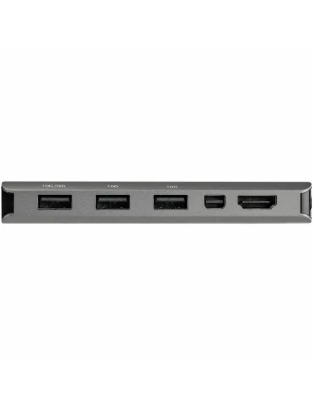 StarTech.com Adaptador Multipuertos USB-C - Docking Station USB Tipo C a HDMI o Mini DisplayPort 4K60 - Replicador de Puertos