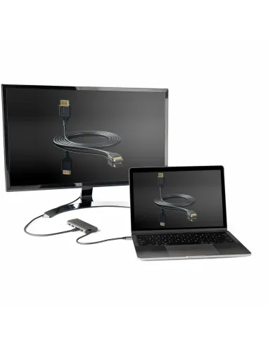 StarTech.com Adaptador Multipuertos USB-C - Docking Station USB Tipo C a HDMI o Mini DisplayPort 4K60 - Replicador de Puertos