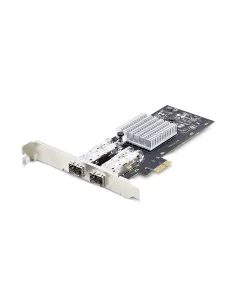 StarTech.com Tarjeta PCIe 2.1x1 de Red de Fibra Óptica Cobre Ethernet 1Gb SFP de 2 Puertos - Chipset Controlador Intel I350-AM2