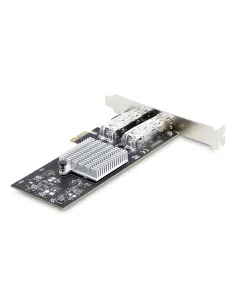 StarTech.com Tarjeta PCIe 2.1x1 de Red de Fibra Óptica Cobre Ethernet 1Gb SFP de 2 Puertos - Chipset Controlador Intel I350-AM2 2