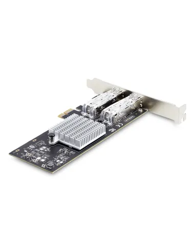 StarTech.com Tarjeta PCIe 2.1x1 de Red de Fibra Óptica Cobre Ethernet 1Gb SFP de 2 Puertos - Chipset Controlador Intel I350-AM2