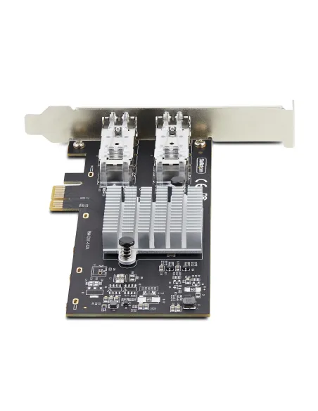 StarTech.com Tarjeta PCIe 2.1x1 de Red de Fibra Óptica Cobre Ethernet 1Gb SFP de 2 Puertos - Chipset Controlador Intel I350-AM2