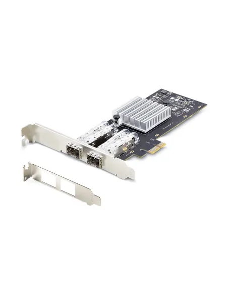 StarTech.com Tarjeta PCIe 2.1x1 de Red de Fibra Óptica Cobre Ethernet 1Gb SFP de 2 Puertos - Chipset Controlador Intel I350-AM2