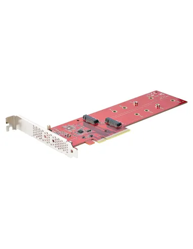 StarTech.com Tarjeta PCIe Adaptadora para 2 SSDs M.2, PCI Express x8 o x16 a NVMe Doble o SSDs M.2 AHCI, PCI Express 4.0,