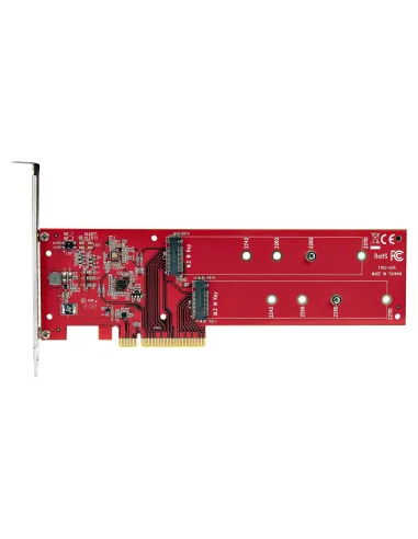 StarTech.com Tarjeta PCIe Adaptadora para 2 SSDs M.2, PCI Express x8 o x16 a NVMe Doble o SSDs M.2 AHCI, PCI Express 4.0,