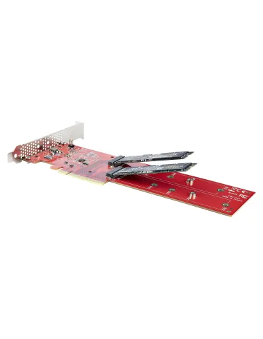StarTech.com Tarjeta PCIe Adaptadora para 2 SSDs M.2, PCI Express x8 o x16 a NVMe Doble o SSDs M.2 AHCI, PCI Express 4.0,