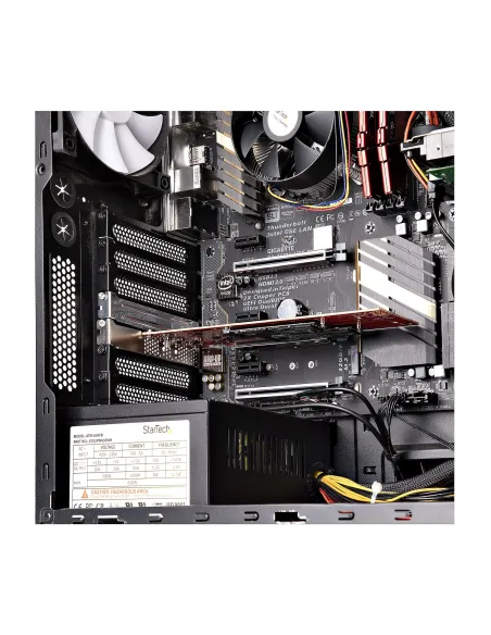 StarTech.com Tarjeta PCIe Adaptadora para 2 SSDs M.2, PCI Express x8 o x16 a NVMe Doble o SSDs M.2 AHCI, PCI Express 4.0,