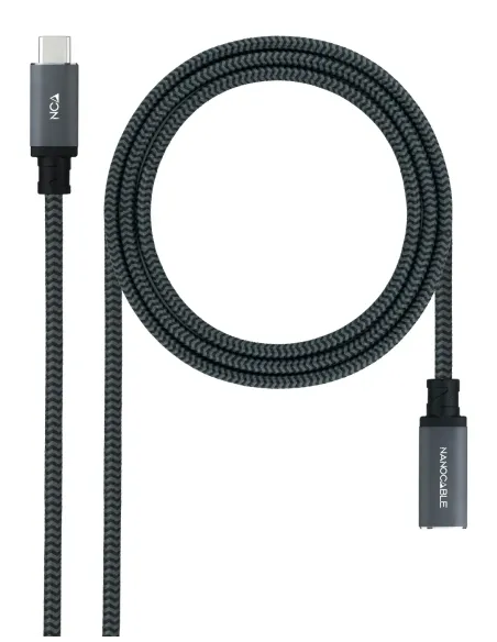 Nanocable 10.01.4501-COMB cable USB USB 3.2 Gen 2x2 1 m USB C Negro
