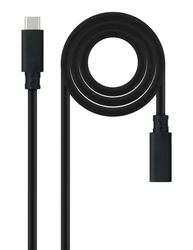 Nanocable 10.01.4500 cable USB USB 3.2 Gen 2x2 0,5 m USB C Negro
