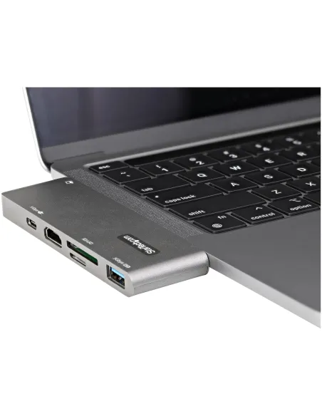 StarTech.com Adaptador Multipuertos USB C para MacBook Pro Air - Docking Station USB Tipo C a HDMI 4K - con PD de 100W