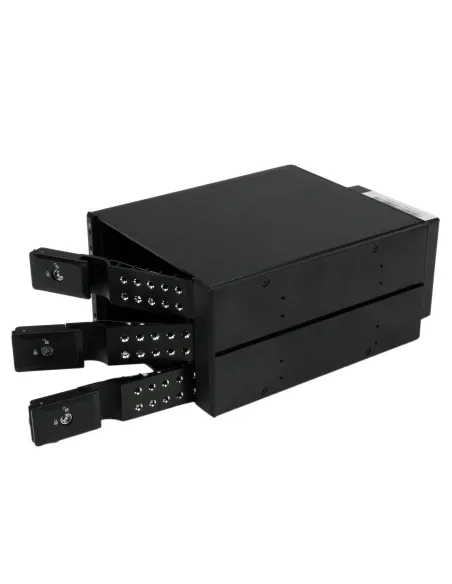 StarTech.com Rack Móvil Backplane de 3 Bahías para Unidades de 3,5 SAS II SATA III Hot Swap - 6 Gbps - Rack Móvil de Aluminio