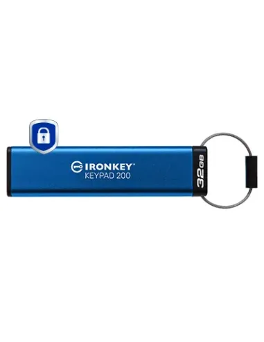 Kingston Technology IronKey Keypad 200 de 32 GB, FIPS 140-3 nivel 3 (pendiente) cifrado AES-256