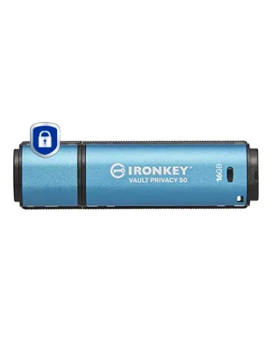 Kingston Technology IronKey 16GB Vault Privacy 50 cifrado AES-256, FIPS 197