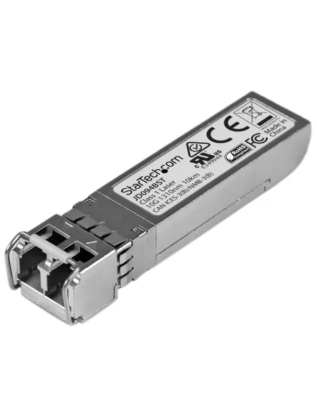 StarTech.com Módulo Transceptor SFP+ Compatible con HPE JD094B - 10GBASE-LR - Fibra Monomodo de 10GbE - SFP+ Ethernet Gigabit