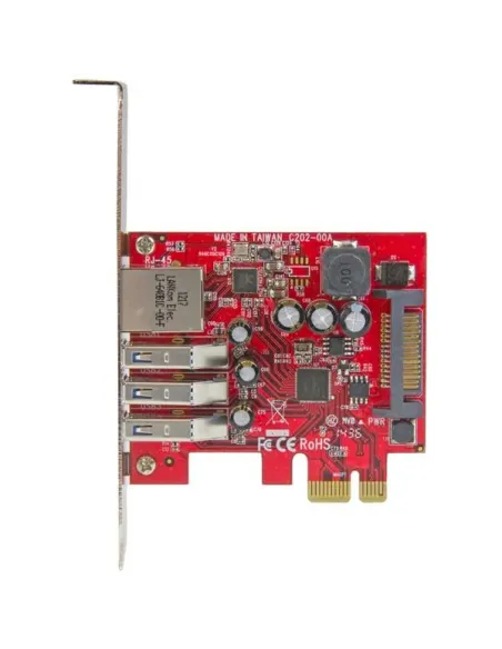 StarTech.com Tarjeta Adaptador de Red Ethernet Gigabit Combo con Hub Concentrador USB 3.0 de 3 Puertos