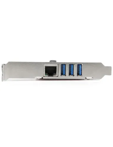 StarTech.com Tarjeta Adaptador de Red Ethernet Gigabit Combo con Hub Concentrador USB 3.0 de 3 Puertos