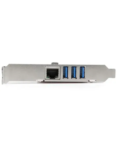 StarTech.com Tarjeta Adaptador de Red Ethernet Gigabit Combo con Hub Concentrador USB 3.0 de 3 Puertos