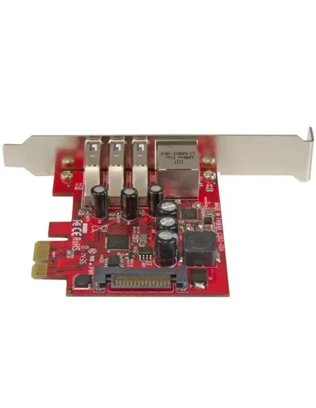 StarTech.com Tarjeta Adaptador de Red Ethernet Gigabit Combo con Hub Concentrador USB 3.0 de 3 Puertos