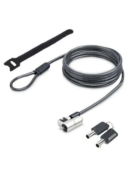 StarTech.com NANOK-LAPTOP-LOCK cable antirrobo Negro, Plata 2 m
