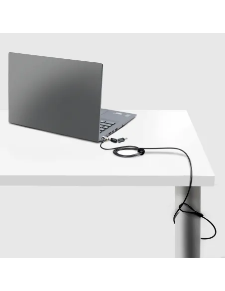 StarTech.com NANOK-LAPTOP-LOCK cable antirrobo Negro, Plata 2 m