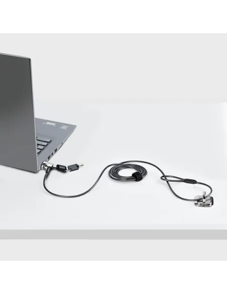 StarTech.com NANOK-LAPTOP-LOCK cable antirrobo Negro, Plata 2 m
