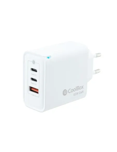 CoolBox Cargador USB 65W con tecnología GaN