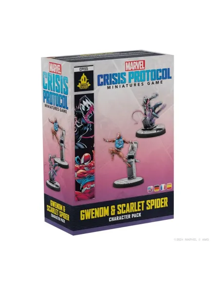 Juego de mesa marvel crisis protocol gwenom & scarlet spider edad recomendada 14 años