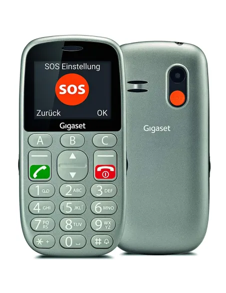 Telefono movil gigaset gl390 gris para mayores