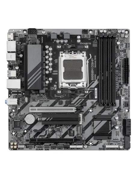 GIGABYTE B850M D3HP Placa Base - Procesadores AMD Ryzen Serie 9000, 5+2+2 fases VRM digitales, hasta 8200MHz DDR5 (OC), 1xPCIe