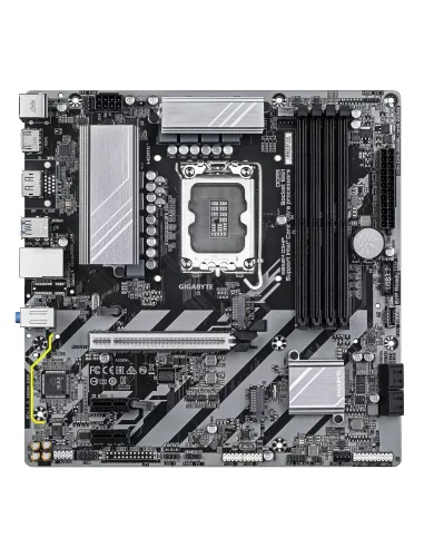 GIGABYTE B860M D3HP Placa base - CPUs Intel Core Ultra, VRM de 4+1+2+1 fases, hasta 9066MHz DDR5, 2xPCIe 4.0 M.2, LAN GbE, USB