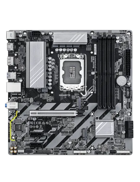 GIGABYTE B860M D3HP Placa base - CPUs Intel Core Ultra, VRM de 4+1+2+1 fases, hasta 9066MHz DDR5, 2xPCIe 4.0 M.2, LAN GbE, USB