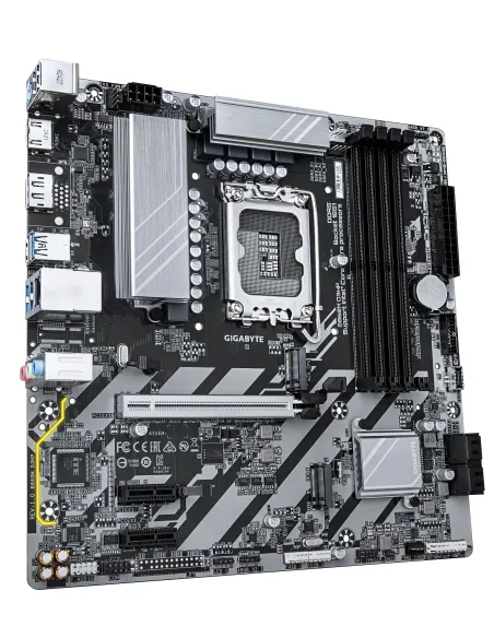 GIGABYTE B860M D3HP Placa base - CPUs Intel Core Ultra, VRM de 4+1+2+1 fases, hasta 9066MHz DDR5, 2xPCIe 4.0 M.2, LAN GbE, USB